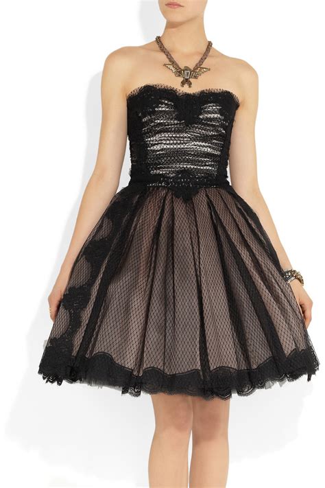 dolce gabbana strapless tulle|net a dolce gabbana dresses.